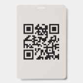 Aangepaste foto logo QR-code zakelijke gepersonali Badge (Achterkant)