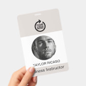 Aangepaste foto logo QR-code zakelijke gepersonali Badge (Handheld)