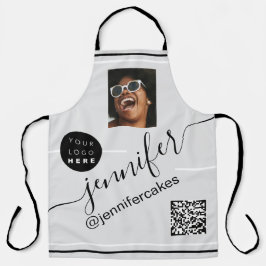 Aangepaste foto Logo QR Menu CODE Restaurant Pub Schort