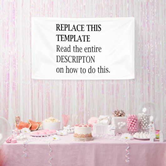 Aangepaste foto-Logo-slogan Creëer Spandoek (Feest)