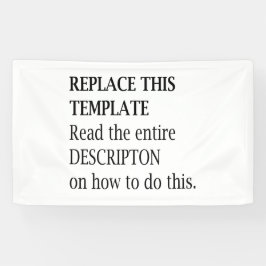 Aangepaste foto-Logo-slogan Creëer Spandoek