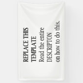 Aangepaste foto-Logo-slogan Creëer Spandoek (Verticaal)