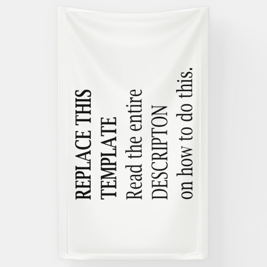 Aangepaste foto-Logo-slogan Creëer Spandoek (Verticaal)