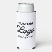 Aangepaste foto, logo, tekst seltzer blikje koeler (Seltzer Voorkant)