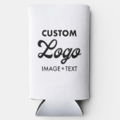 Aangepaste foto, Logo, tekst Seltzer Koelbox Sleev Blikjeskoeler (Voorkant)