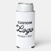 Aangepaste foto, Logo, tekst Seltzer Koelbox Sleev Seltzer Blikjeskoeler (Seltzer Achterkant)