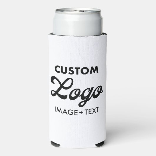 Aangepaste foto, Logo, tekst Seltzer Koelbox Sleev Seltzer Blikjeskoeler (Seltzer Achterkant)