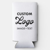 Aangepaste foto, Logo, tekst Seltzer Koelbox Sleev Seltzer Blikjeskoeler (Achterkant)