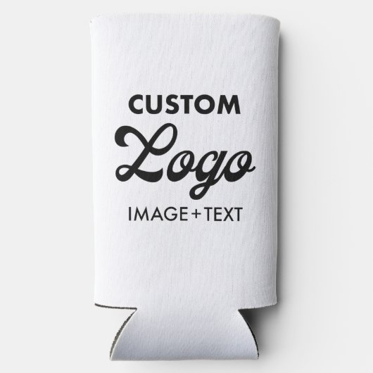 Aangepaste foto, Logo, tekst Seltzer Koelbox Sleev Seltzer Blikjeskoeler (Achterkant)