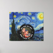 Aangepaste foto/Logo-tekst | Volledig bewerkbare V Canvas Afdruk (Voorkant)