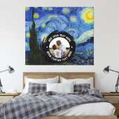 Aangepaste foto/Logo-tekst | Volledig bewerkbare V Canvas Afdruk (Insitu (Slaapkamer))