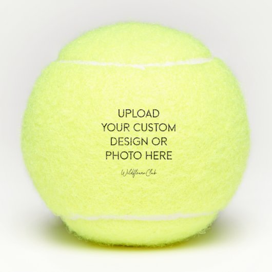Aangepaste foto-logo  tennisballen (Voorkant)