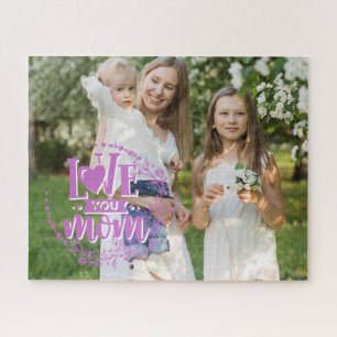 Aangepaste foto   Love You Mom legpuzzel