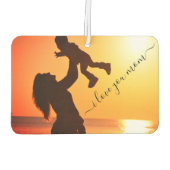 Aangepaste foto luchtverfrisser tekst - Ik hou van (Achterkant)