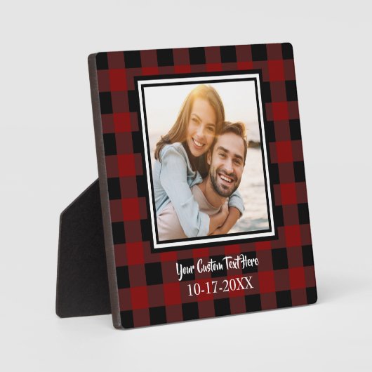 Aangepaste foto Lumberjack Plays Personaliseer Sja Fotoplaat (Voorkant)