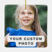 Aangepaste foto, maak je eigen keramisch ornament (Achterkant)