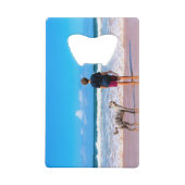 Aangepaste foto maak je eigen ontwerp - Ik hou van Creditkaart Flessenopener (Achterkant)