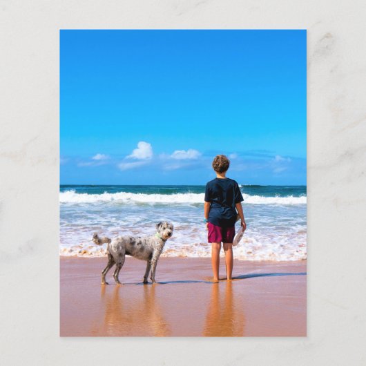 Aangepaste foto maak je eigen ontwerp - Ik hou van Flyer (Achterkant)