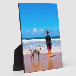 Aangepaste foto maak je eigen ontwerp - Ik hou van Fotoplaat