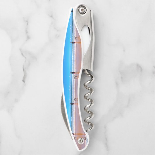 Aangepaste foto maak je eigen ontwerp - Ik hou van Kurkentrekker (Achterkant)