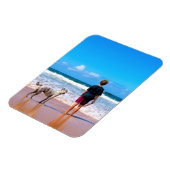 Aangepaste foto maak je eigen ontwerp - Ik hou van Magneet (Linkerzijde)