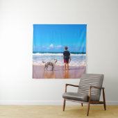 Aangepaste foto maak je eigen ontwerp - Ik hou van Wandkleed (In situ)