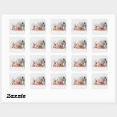 Aangepaste foto Maak je eigen Vierkante Sticker (Vel)