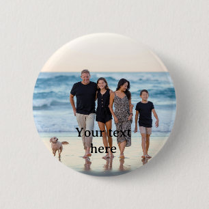 aangepaste foto Maak Uw Eigen Gepersonaliseerde Ronde Button 5,7 Cm