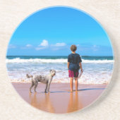 Aangepaste foto Maak uw eigen ontwerp Onderzetter (Voorkant)