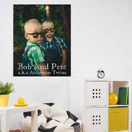 Aangepaste foto maakt deze unieke foto van twee br poster