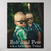 Aangepaste foto maakt deze unieke foto van twee br poster (Voorkant)