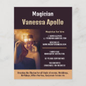 Aangepaste foto, Magicisch Adverteren Flyer (Voorkant)
