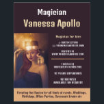Aangepaste foto, Magicisch Adverteren Flyer<br><div class="desc">Op een persoonlijke foto Adverteren de magiër brochures met de Visitekaartje winkel.</div>