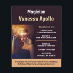 Aangepaste foto, Magicisch Adverteren Flyer<br><div class="desc">Op een persoonlijke foto Adverteren de magiër brochures met de Visitekaartje winkel.</div>
