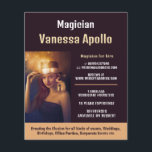 Aangepaste foto, Magicisch Adverteren Flyer<br><div class="desc">Op een persoonlijke foto Adverteren de magiër brochures met de Visitekaartje winkel.</div>