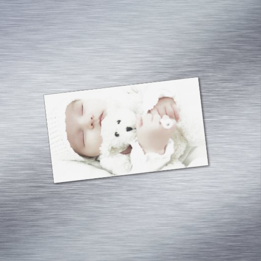 Aangepaste foto magnetisch visitekaartje (Voorbeeld)