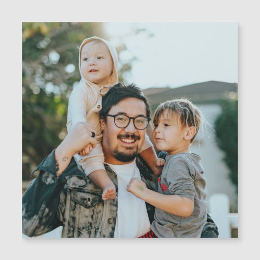 Aangepaste foto magnetische uitnodiging (Voorkant)