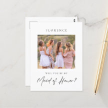 Aangepaste foto Maid of Honor Voorstel