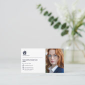 Aangepaste foto - makelaar visitekaartje (Staand voorkant)