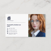 Aangepaste foto - makelaar visitekaartje (Voorkant)