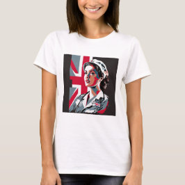 Aangepaste foto Mam vrouw vriendin Nurse T-Shirt