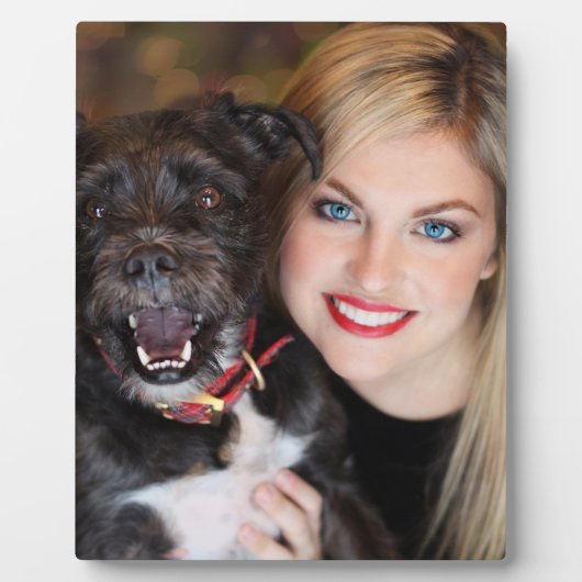 Aangepaste foto mama en hond fotoplaat (Voorkant)