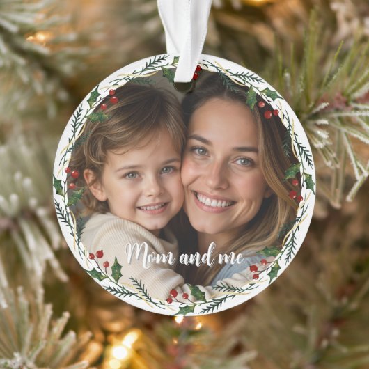 Aangepaste foto | Mama en ik cadeau | Geheugen Ker Ornament (Boom)