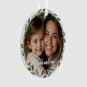 Aangepaste foto | Mama en ik cadeau | Geheugen Ker Ornament (voorkant)