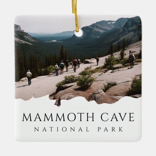 Aangepaste Foto Mammoth Cave National Park Souveni Keramisch Ornament (Voorkant)
