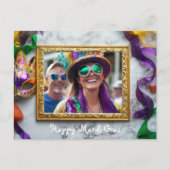 Aangepaste foto Mardi Gras Bourbon Street Bonanza Briefkaart (Voorkant)