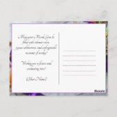 Aangepaste foto Mardi Gras Chaos Lijst Briefkaart (Achterkant)