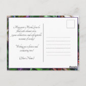 Aangepaste foto💚💜💛 Mardi Gras Magic Briefkaart (Achterkant)