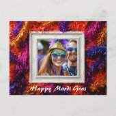 Aangepaste foto💚💜💛 Mardi Gras Magic Briefkaart (Voorkant)