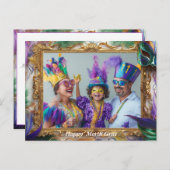 Aangepaste foto Mardi Gras Magic Briefkaart (Voorkant / Achterkant)